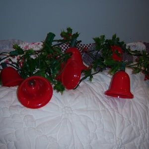 VTG.Christmas Red Bell String Lights(SOLD)